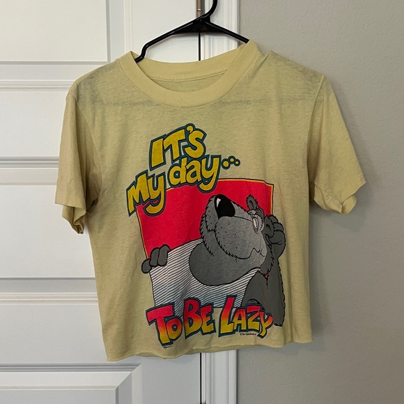 vintage tee Tops - Cropped vintage tee